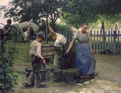 At the Well by Franz Nolken